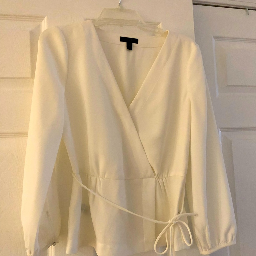 White Jcrew top